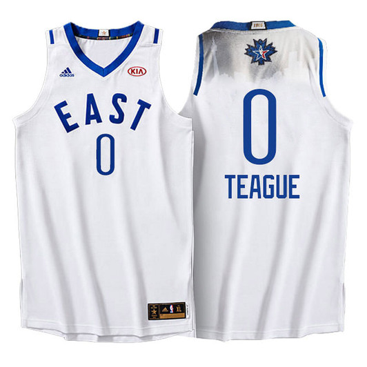 Male Nba 2016 Toronto All Star Eastern Conference Hawks #0 Jeff Teague White Jersey