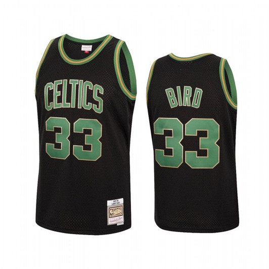 Larry Bird #33 Boston Celtics Black Reload Jersey