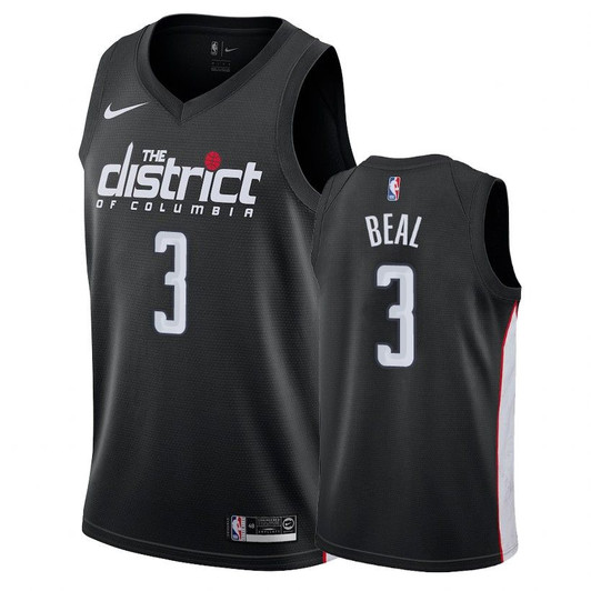 Wizards Male Bradley Beal #3 2018-19 City Black Jersey