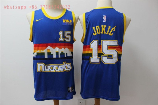 Denver Nuggets Nikola Jokic #15 2020 Nba New Arrival Blue Jersey