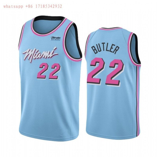 Miami Heat Jimmy Butler #22 2020 Nba New Arrival Blue Jersey