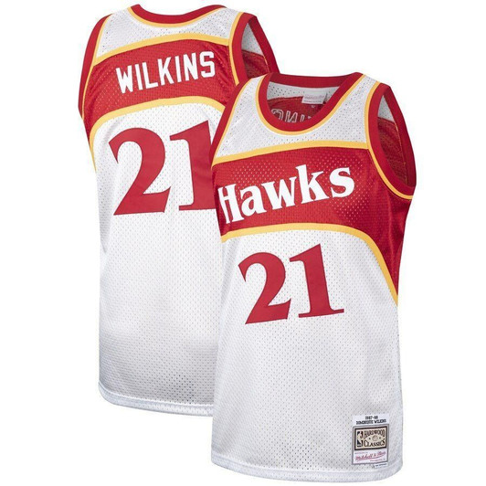 Dominique Wilkins Atlanta Hawks Hardwood Classics Platinum Jersey 2019