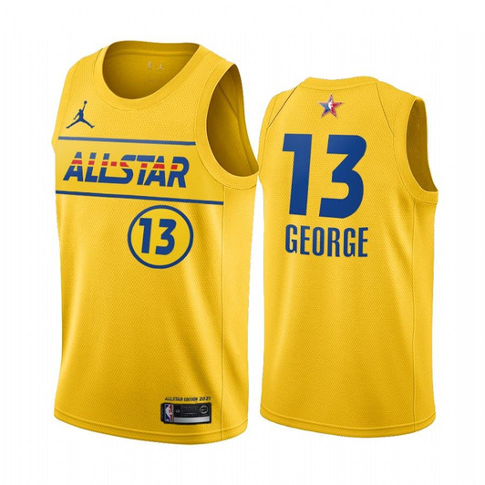 Paul George Thunder 2021 All-Star Western Conference Gold Jersey