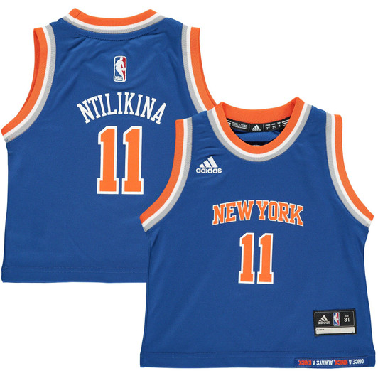 Youth Adidas Frank Ntilikina Blue New York Knicks Replica Jersey