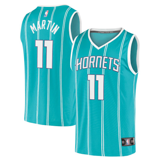 Men'S Fanatics Branded Cody Martin Teal Charlotte Hornets 2020/21 Fast Break Replica Jersey - Icon Edition