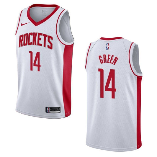 2021 20 Houston Rockets 14 Gerald Green Association Swingman White 3D Jersey