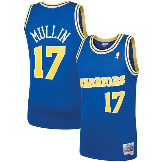 Chris Mullin Golden State Warriors Mitchell & Ness 1993 94 Hardwood Classics Swingman Player Royal 3D Jersey
