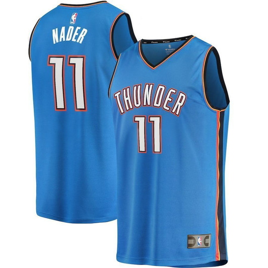 Abdel Nader Oklahoma City Thunder Fanatics Branded Fast Break Player Icon Edition Blue 3D Jersey