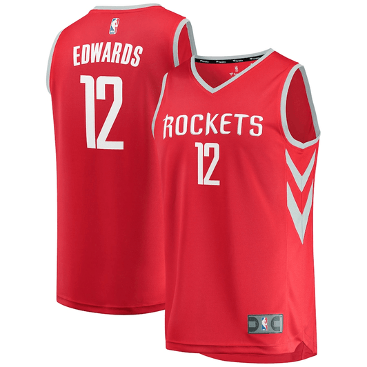 Vincent Edwards Houston Rockets Fanatics Branded Fast Break Replica Icon Edition Red 3D Jersey