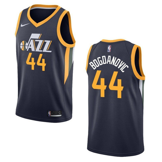 Utah Jazz 44 Bojan Bogdanovic Icon Swingman Navy 3D Jersey