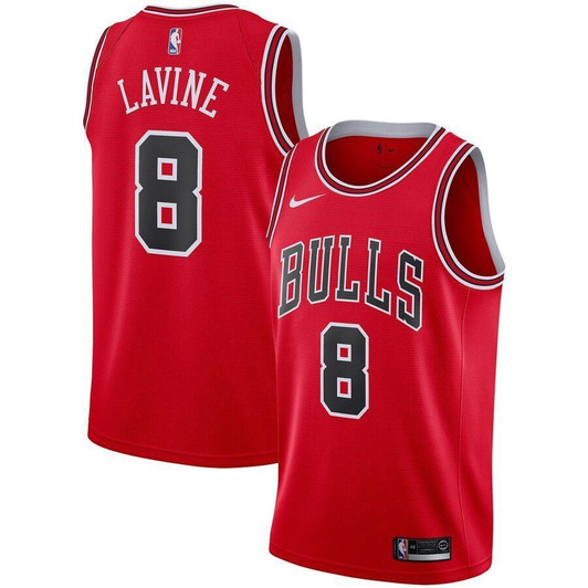 Zach Lavine Chicago Bulls Replica Jersey Icon Edition Red 2021