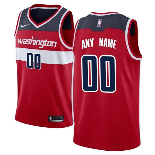 Washington Wizards Custom Jersey Jersey Red Icon Edition 2021