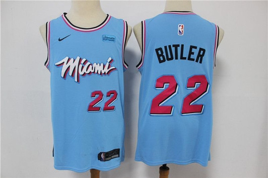 Miami Heat Jimmy Butler #22 2020 City Edition New Arrival Blue Jersey All-Over Print