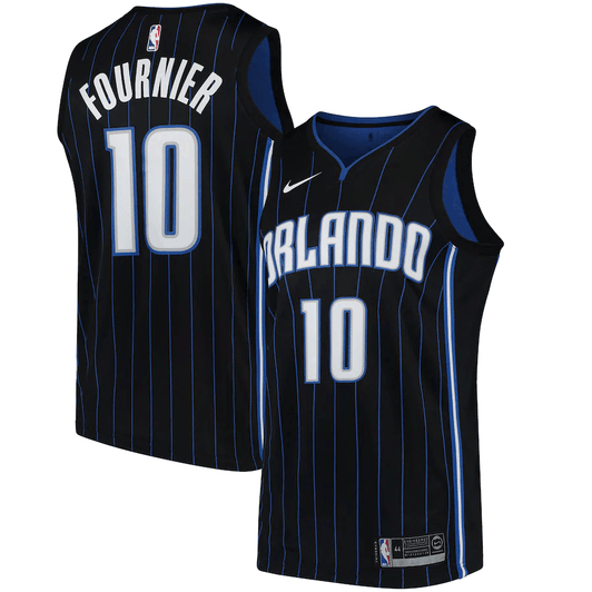 Evan Fournier Orlando Magic Swingman Statement Edition Black 3D Jersey