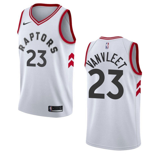 Toronto Raptors 23 Fred Vanvleet Association Swingman White 3D Jersey