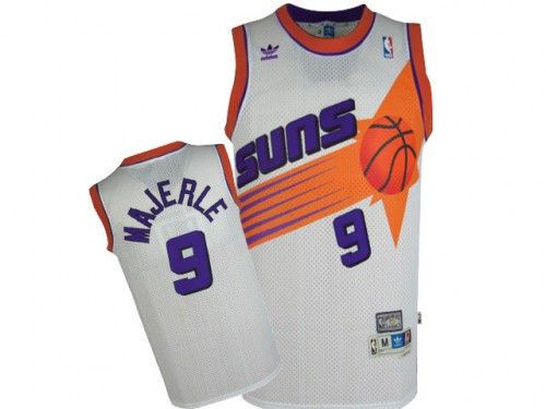 Mens Phoenix Suns #9 Dan Majerle White Throwback Jersey