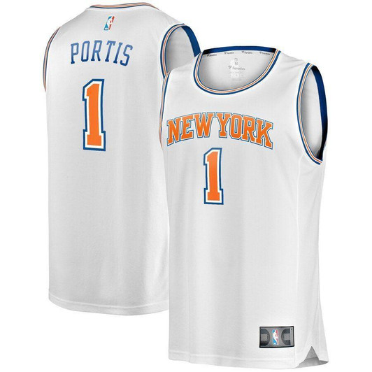 Bobby Portis New York Knicks Fast Break Player Jersey White Statement Edition