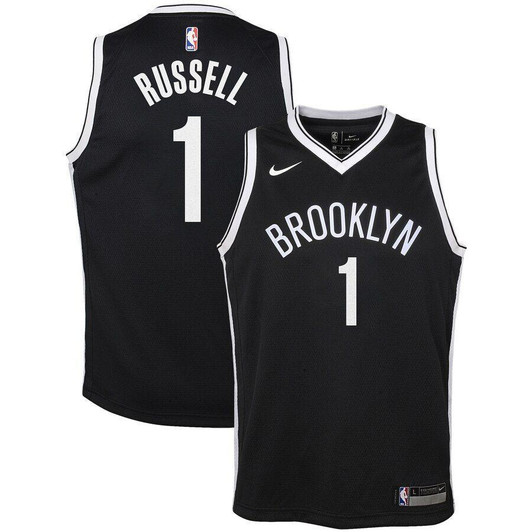 DAngelo Russell Brooklyn Nets  Jersey Black Icon Edition 2019