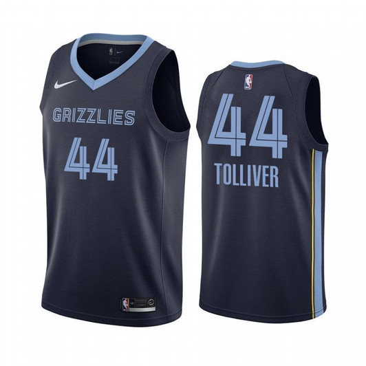 Men'S Anthony Tolliver Memphis Grizzlies 2020 Navy Statet #44 Nba Jersey