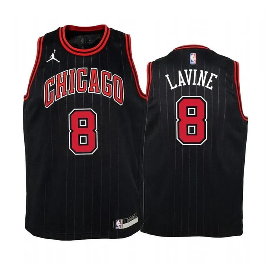 Zach Lavine Chicago Bulls Black Statet Nba Jersey