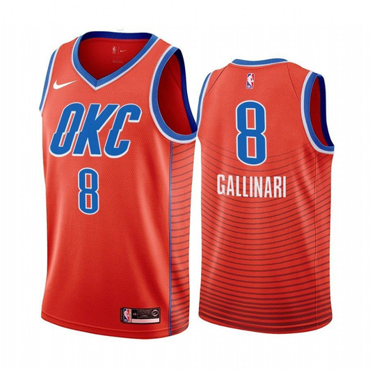 Men'S Oklahoma City Thunder Danilo Gallinari #8 Statet Nba Jersey