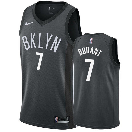 Men'S Brooklyn Nets Kevin Durant #7 Statet Nba Jersey