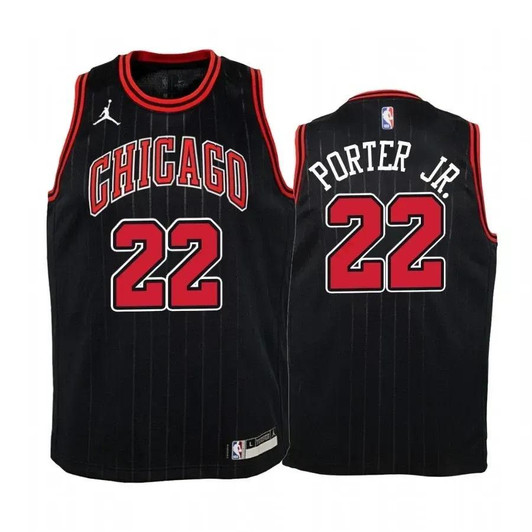 Otto Porter Jr. Chicago Bulls Black Statet Nba Jersey Jumpman
