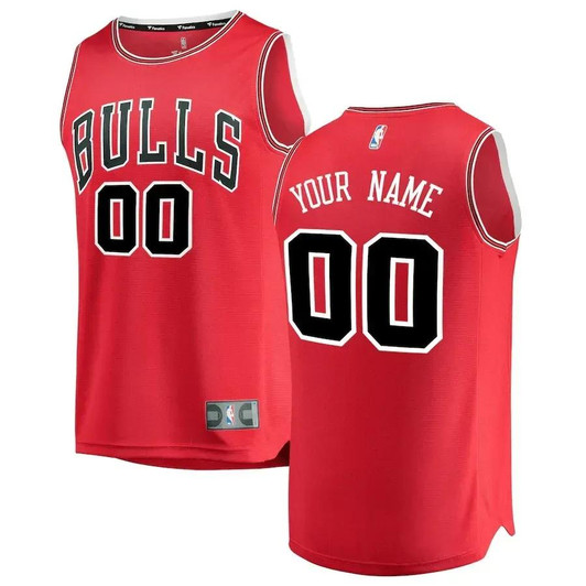 Chicago Bulls Fast Break Custom Jersey Red - Icon Edition