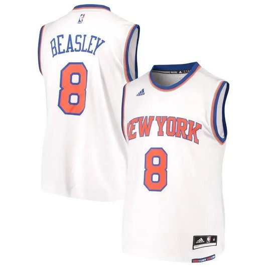 Michael Beasley New York Knicks Adidas Home Replica Nba Jersey - White