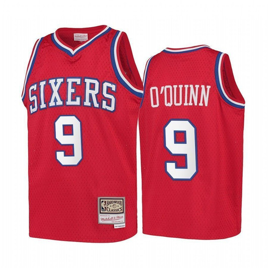 Kyle O'Quinn Philadelphia 76Ers Hardwood Classics Kids Nba Jersey - Red