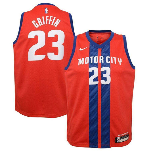Blake Griffin Detroit Pistons  Jersey Red City Edition