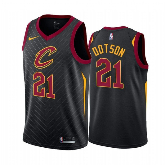 Men'S Damyean Dotson Cleveland Cavaliers 2020-21 Black Statet Jersey