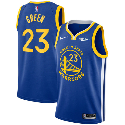 Men'S Nike Replica Replica Replica Draymond Green Royal Golden State Warriors 2020/21 Swingman Sponsor Badge Jersey – Icon Edition