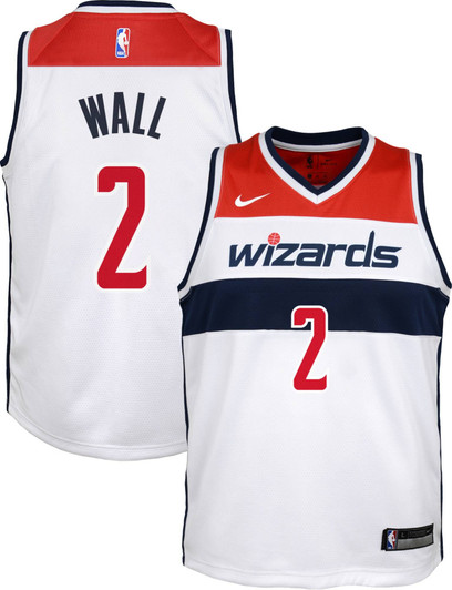 Nike Replica Replica Replica  Washington Wizards John Wall #2 White Dri-Fit Swingman Jersey