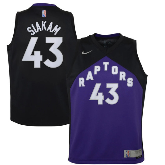 Pascal Siakam Toronto Raptors Nike Replica Replica Replica  2020/21 Swingman Player Jersey Black/Purple - Earned Edition