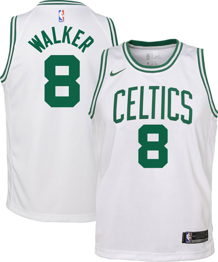 Nike Youth Boston Celtics Kemba Walker #8 White Dri-Fit Swingman Jersey