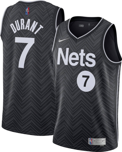 Nike Men'S Brooklyn Nets 2021 Earned Edition Kevin Durant Dri-Fit Swingman Jersey