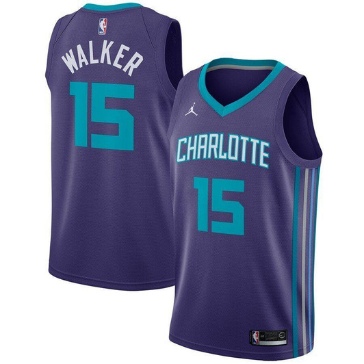 Kemba Walker Charlotte Hornets Jordan Brand Jersey Statement Edition Purple 2019