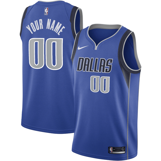 Dallas Mavericks Nike 2020/21 Swingman Custom Jersey – Icon Edition - Blue