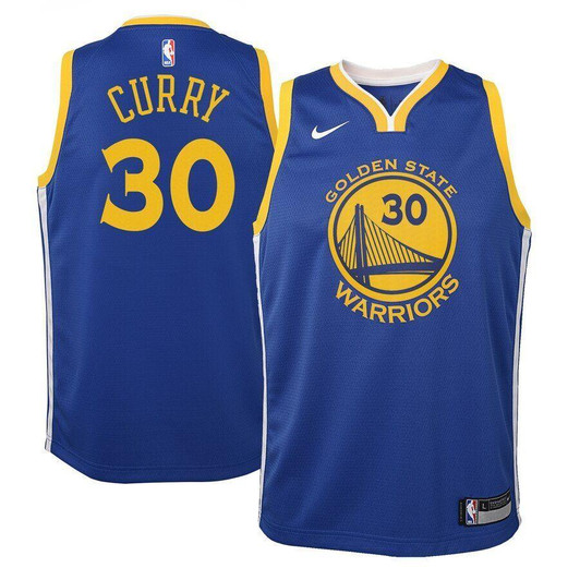 Stephen Curry Golden State Warriors  Jersey Blue Icon Edition 2019