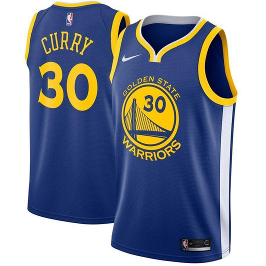 Stephen Curry Golden State Warriors Jersey Royal Icon Edition 2019