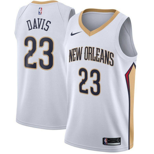 Anthony Davis New Orleans Pelicans Jersey White Association Edition 2019