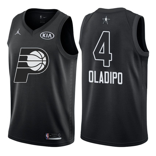 2018 All-Star Pacers Male Victor Oladipo #4 Black Jersey