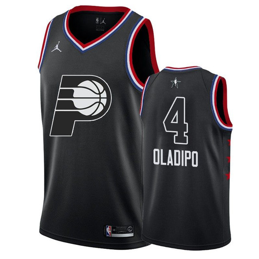 Men'S Indiana Pacers #4 Victor Oladipo 2019 All-Star Jersey - Black
