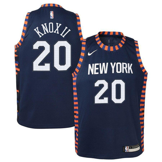 Kevin Knox II New York Knicks  Jersey Navy City Edition
