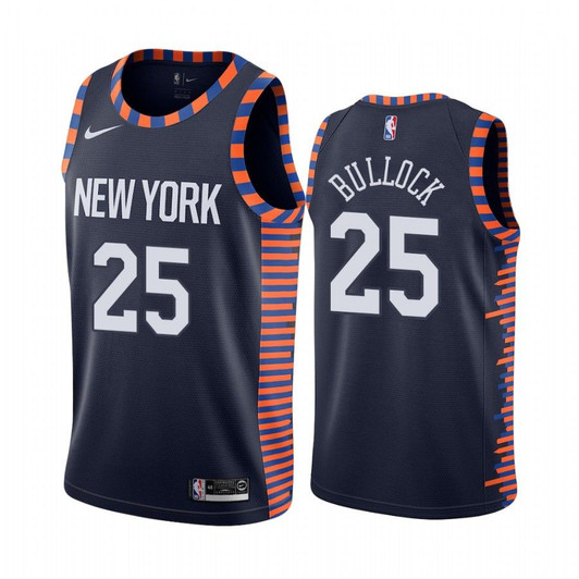 New York Knicks Reggie Bullock #25 City Men'S Jersey