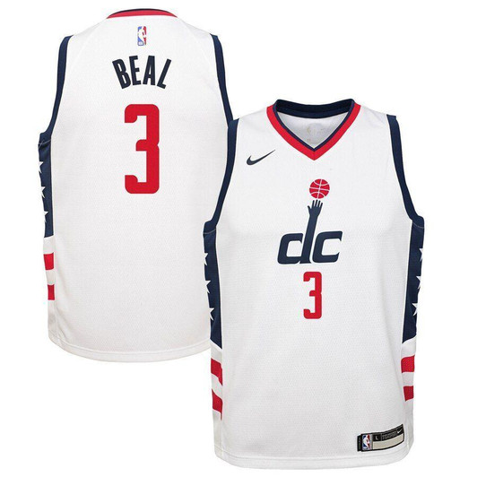 Bradley Beal Washington Wizards  Jersey White City Edition