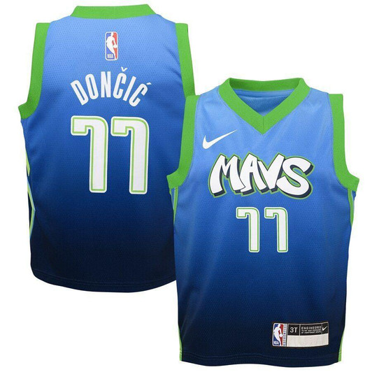 Luka Doncic Dallas Mavericks 2020 City Edition Jersey Blue