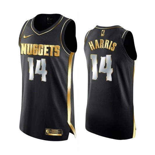 Gary Harris Denver Nuggets Black  Golden 2020-21 Jersey