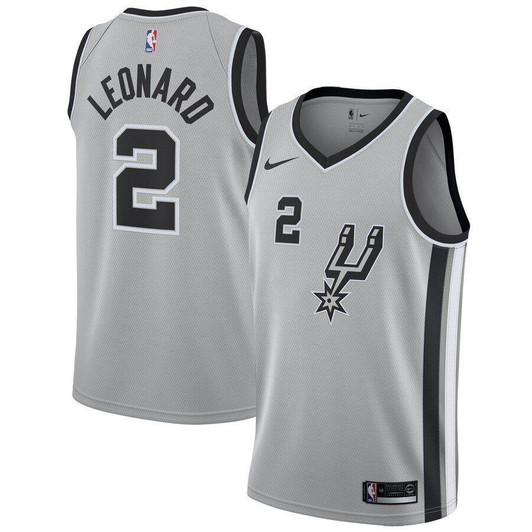Kawhi Leonard San Antonio Spurs Jersey Statement Edition Silver 2019